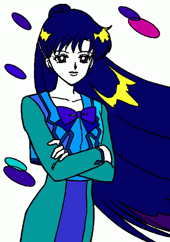 sailor pluto from sailor moon coloring page
