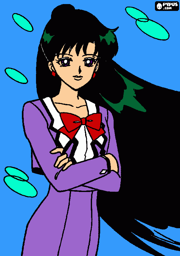 Sailor Pluto coloring page