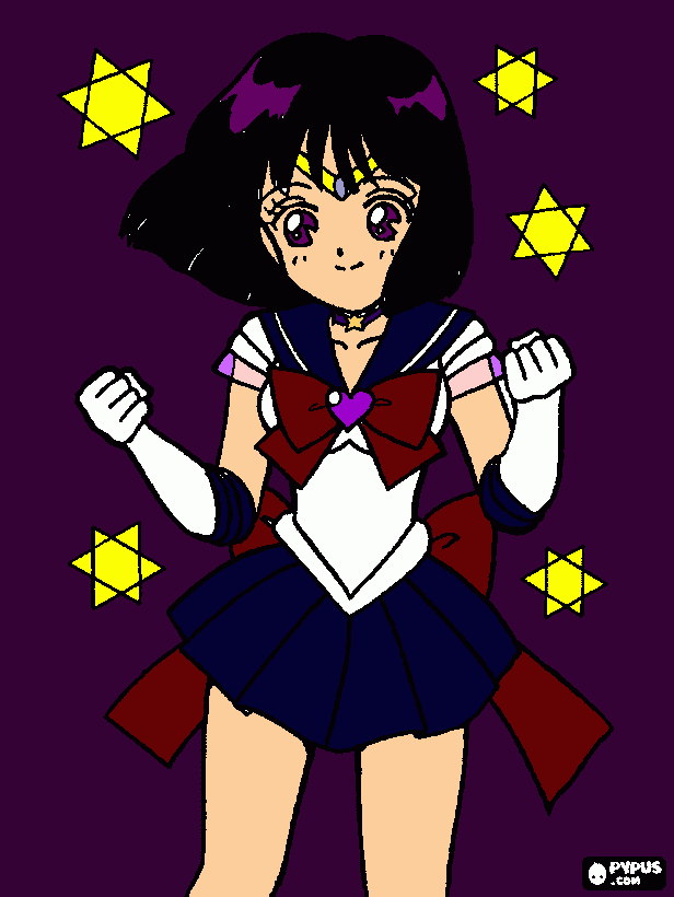 Sailor Saturn coloring page