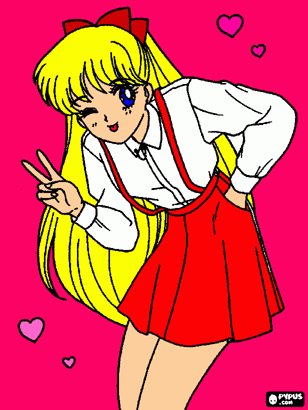 Sailor Venus/Mina Aino coloring page