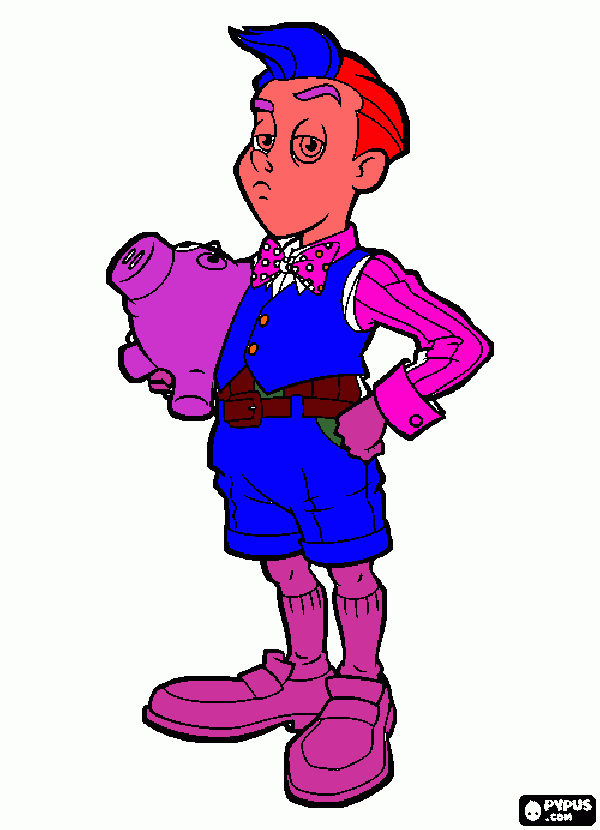 Samaria's Drawing of Stingy coloring page