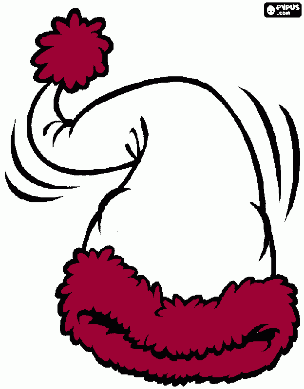 Santa's Hat coloring page