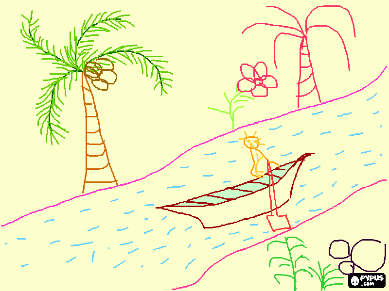 Scenery coloring page