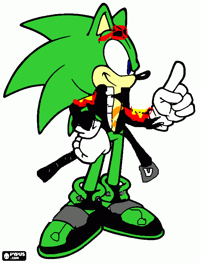 Scoruge the hedgehog coloring page