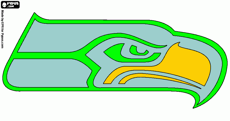 seahawk coloring page