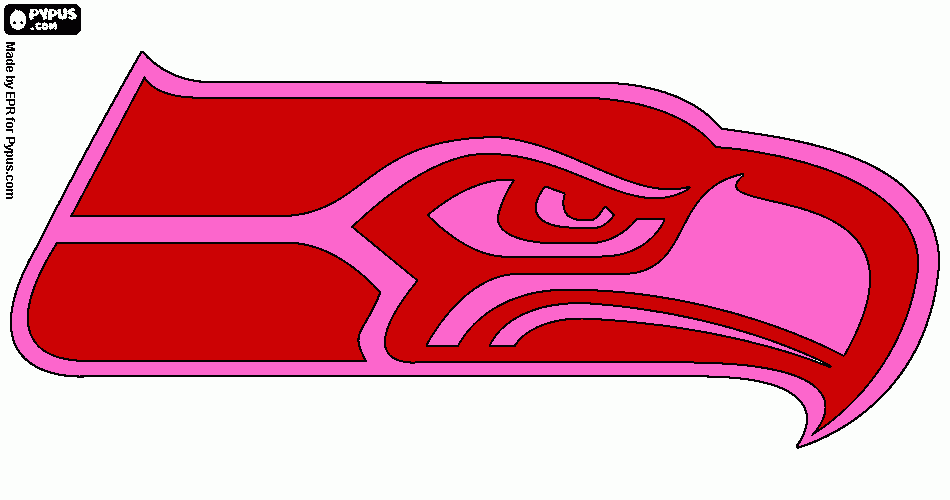 seahawks logo coloring page
