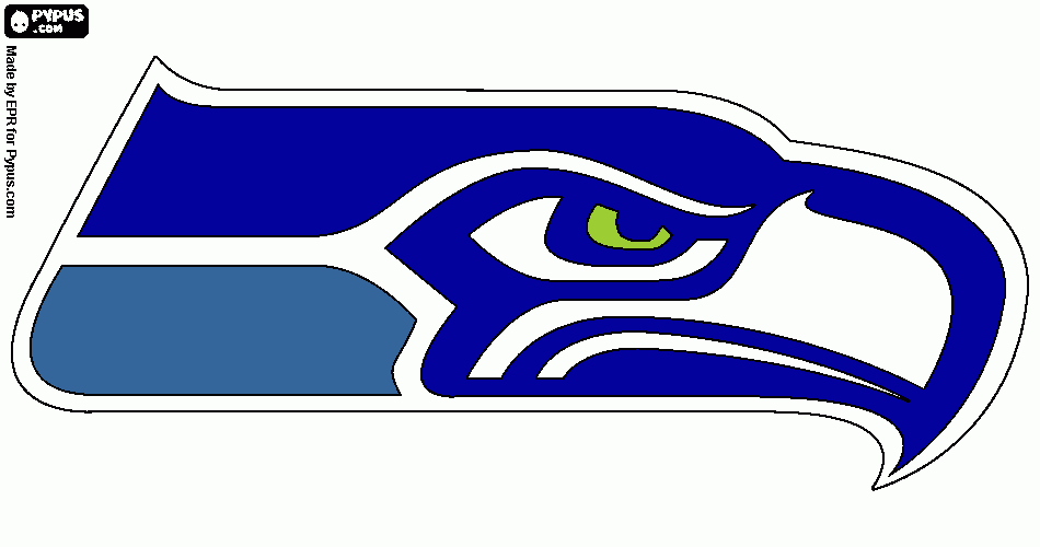 Seahwaks Logo coloring page