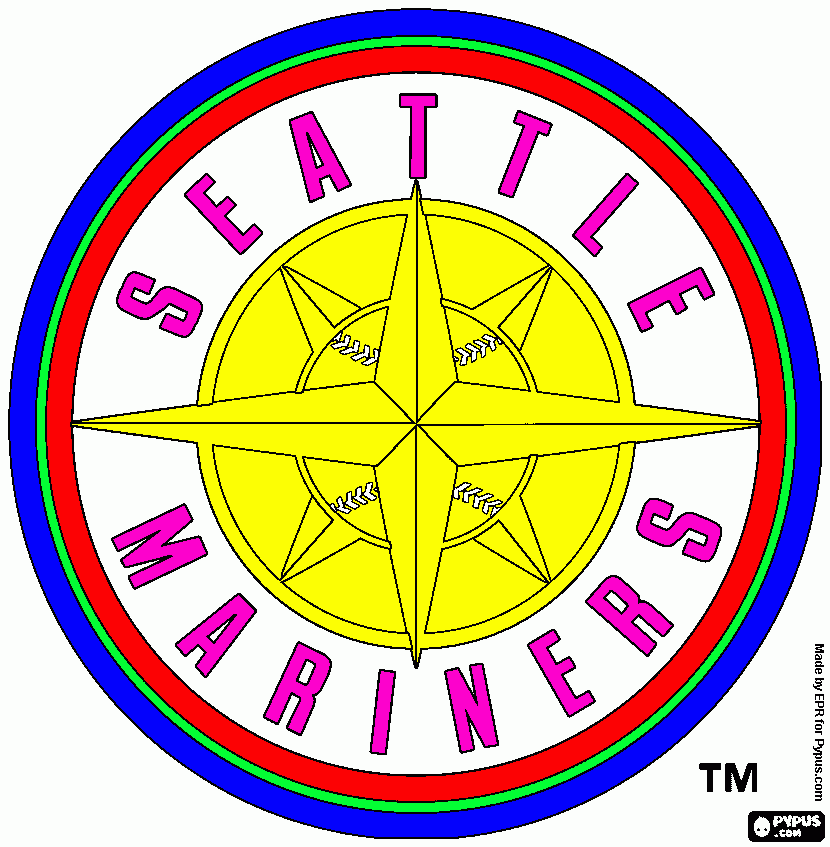 seattle mariners coloring page