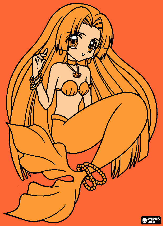 Seira, Orange Pearl Voice coloring page