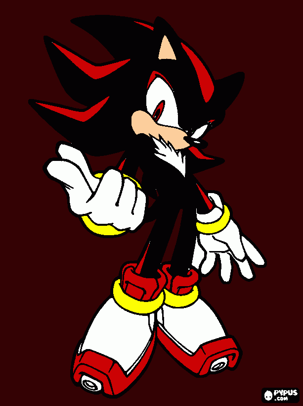 shadow is on the move coloring page
