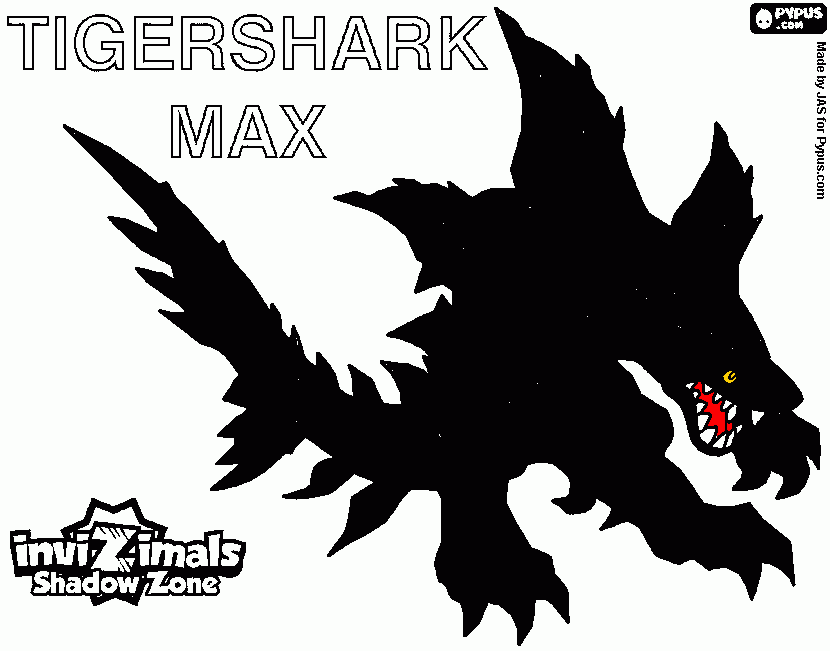 Shadow Landshark coloring page