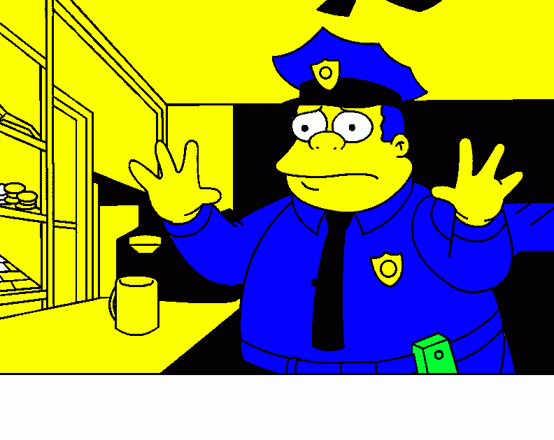 sheriff detenido coloring page