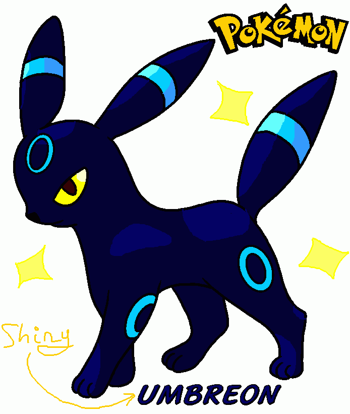 Shiny Umbreon coloring page