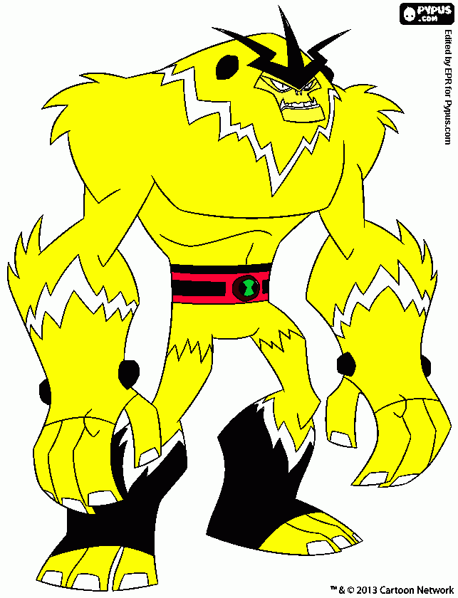shocksquatch coloring page
