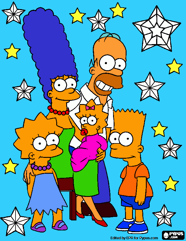 Simp coloring page
