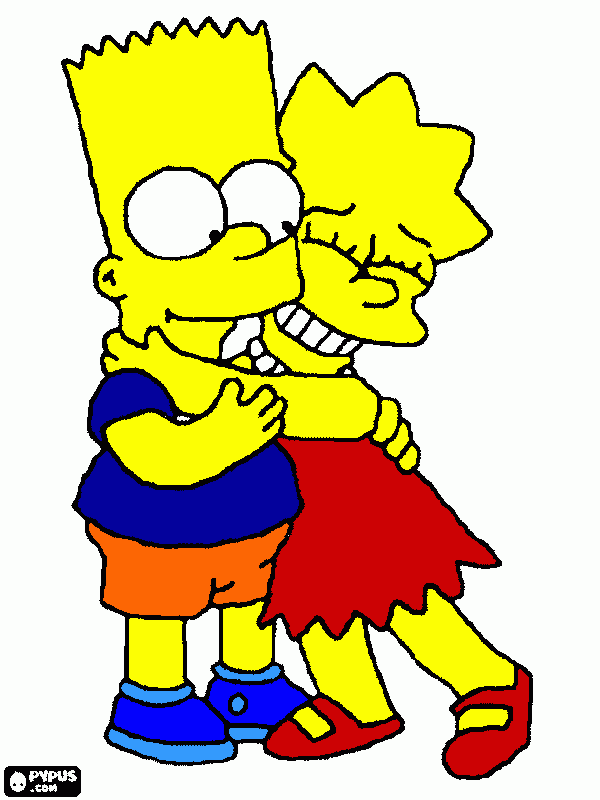 simson coloring page