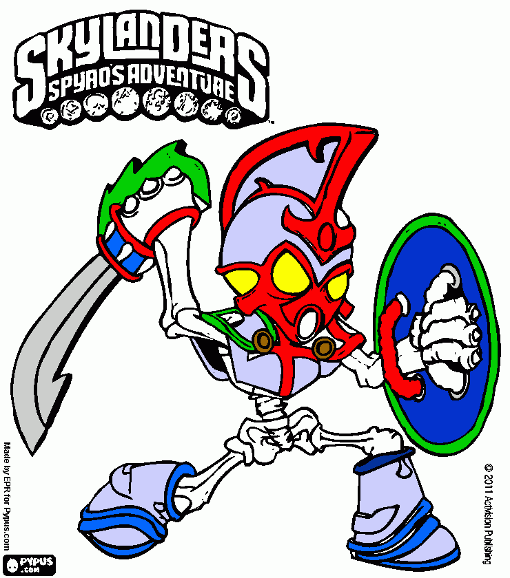 Skeletor coloring page