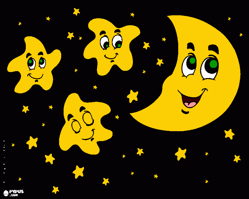 SKY NIGHT coloring page