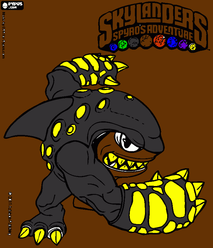 Skylander Terrafin coloring page