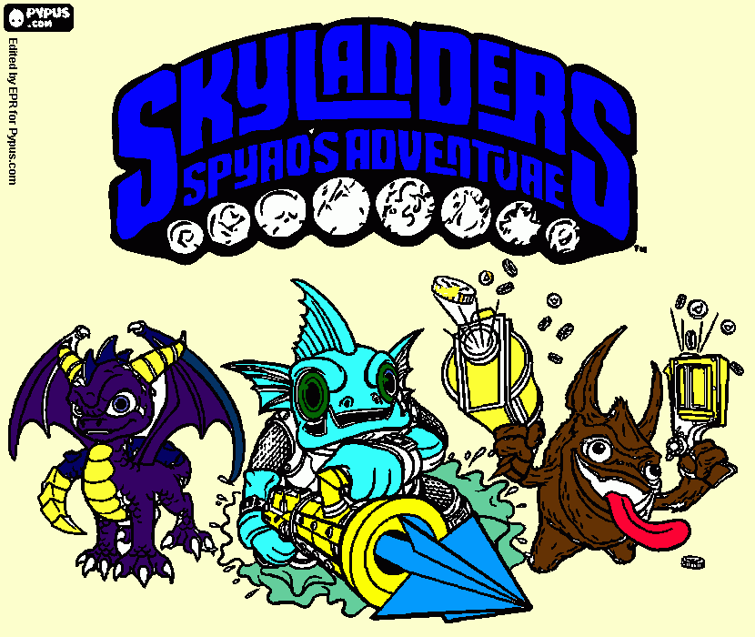 skylanders jiuns coloring page