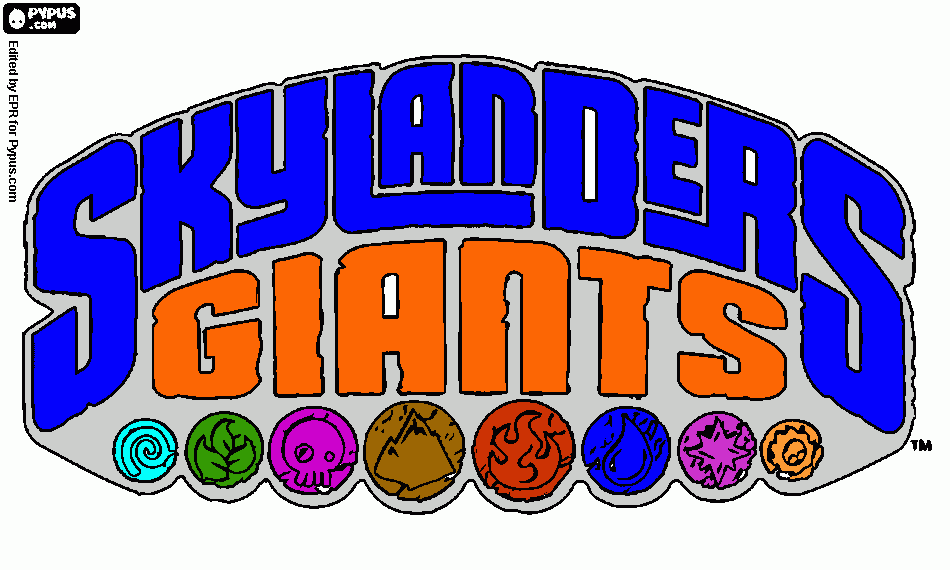 Skylanders coloring page