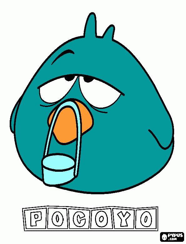 Sleeping bird coloring page