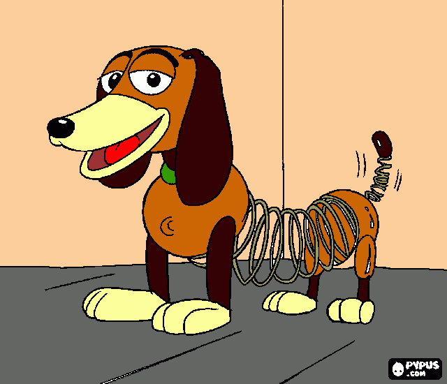 SLINKY!!!! coloring page