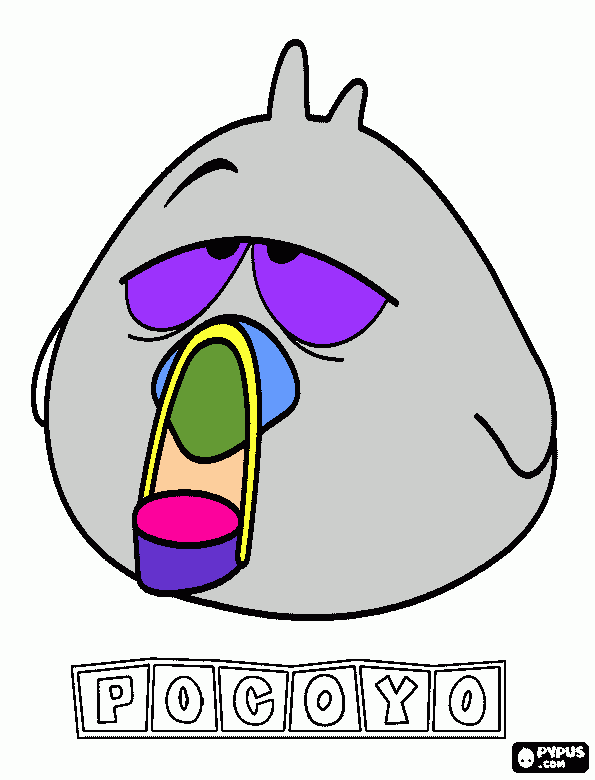 slipy bird coloring page