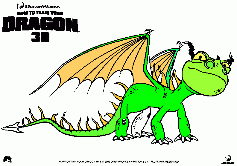smallest dragon ever coloring page