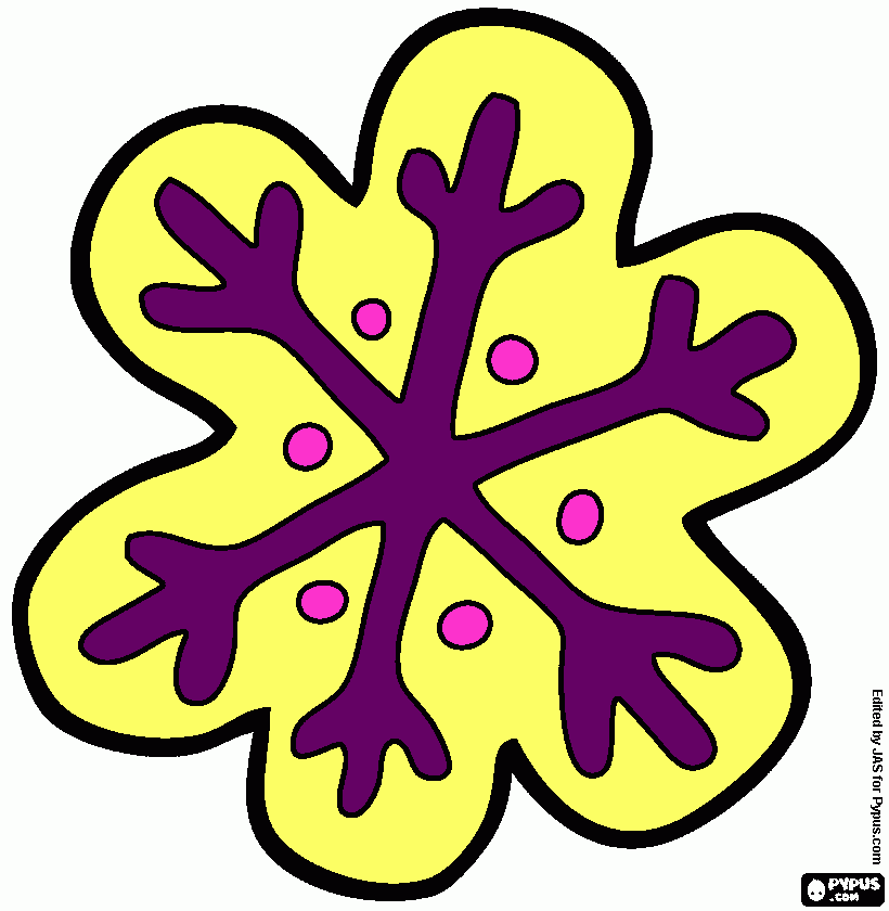 snowflake coloring page