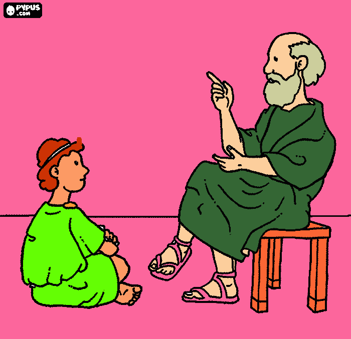 socrates coloring page