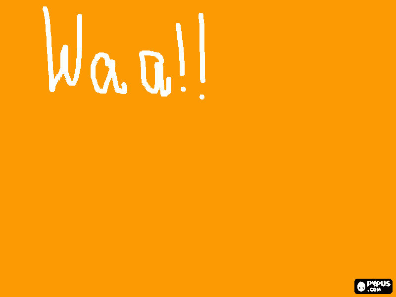 Something that says waa!! coloring page