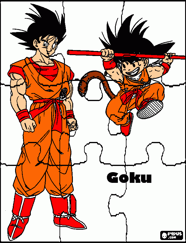 son gokan coloring page