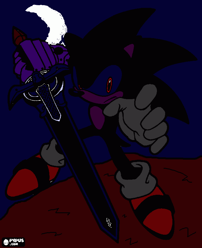 Sonic 2 coloring page
