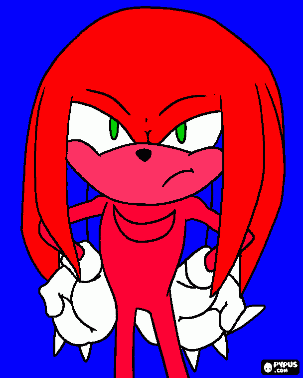 sonic 4 coloring page