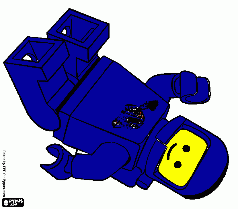 Spaceman coloring page