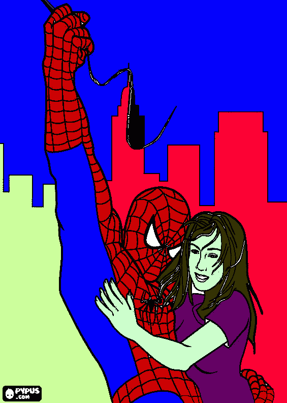 spider-man coloring page