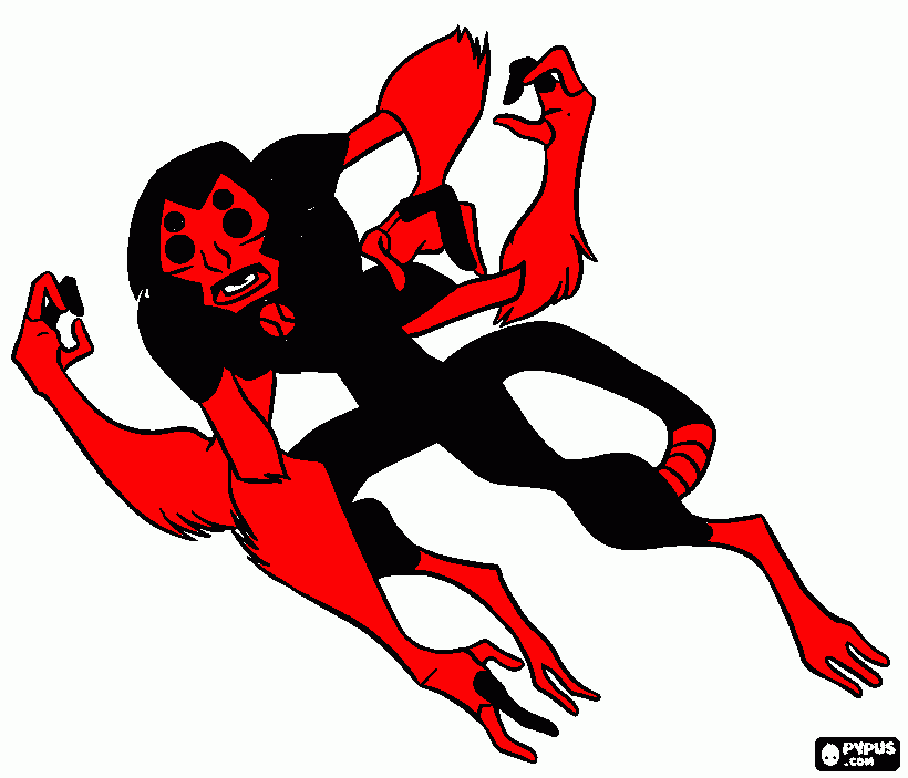 spider monkey coloring page
