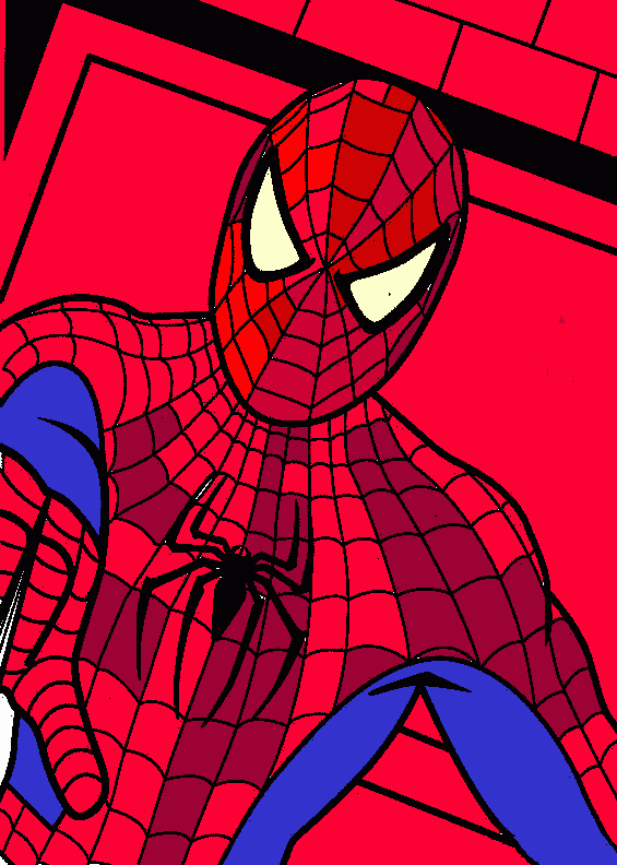 spiderman 1 coloring page