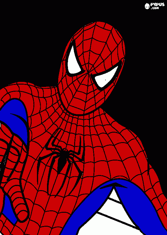Spiderman coloring page
