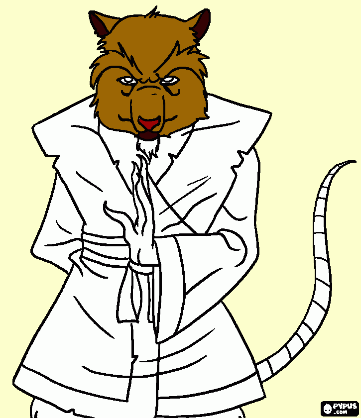 splinter coloring page