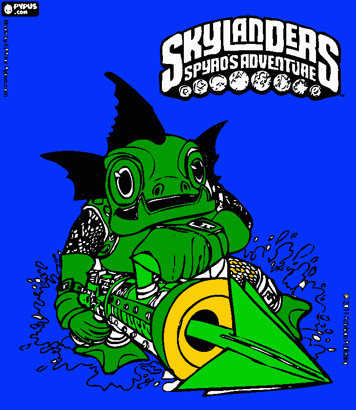 splosh coloring page