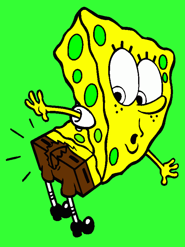 Spongebob squarepants coloring page
