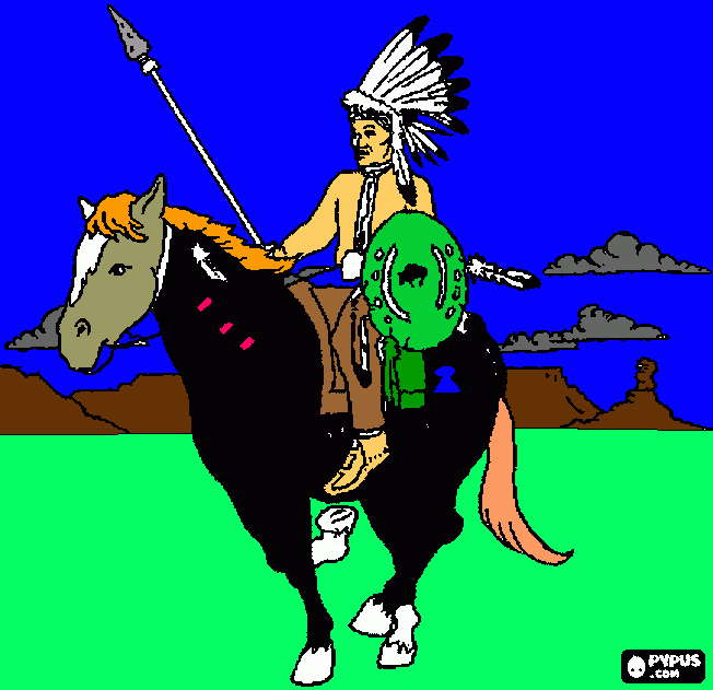 Spotted Eagle coloring page