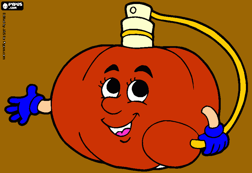 spray coloring page