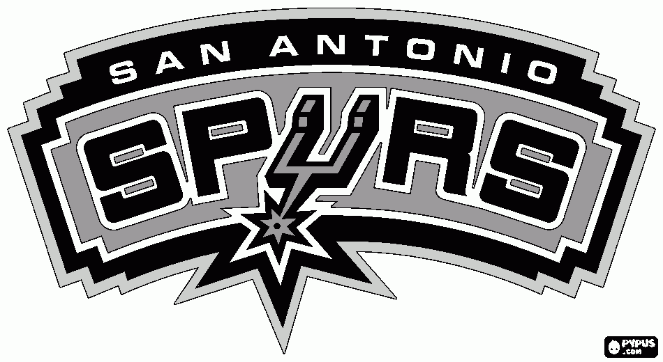 spurs coloring page
