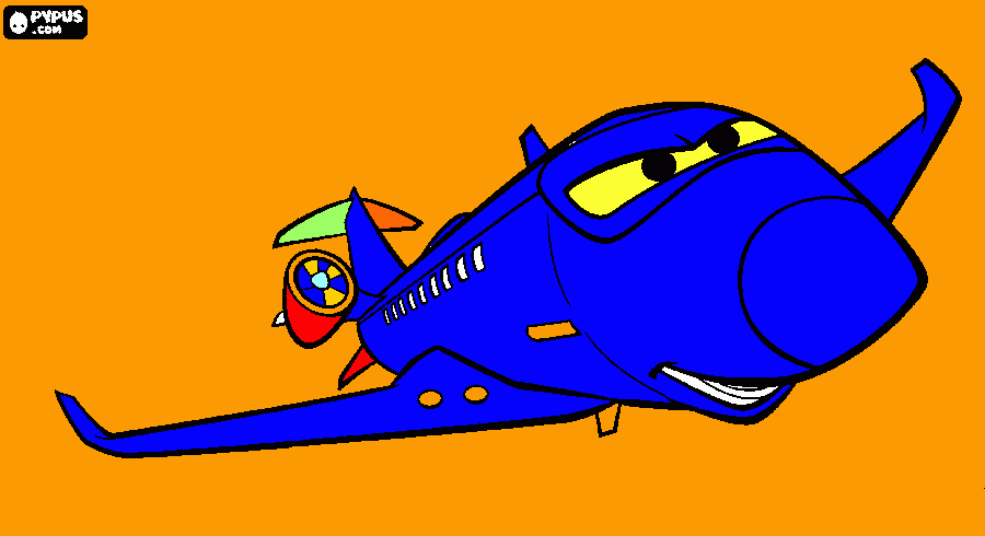 spy plane coloring page