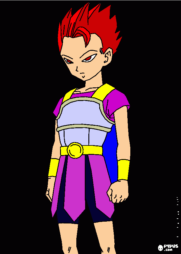 SSJG Kabba coloring page