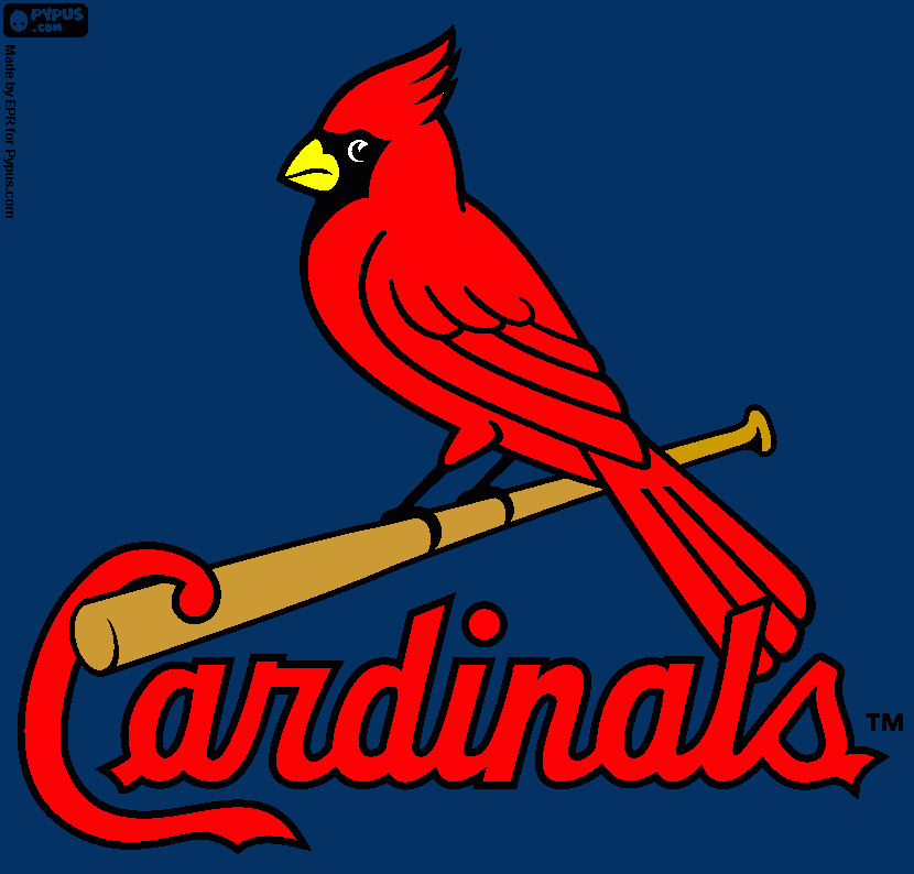 St. Louis Cardinals Logo coloring page