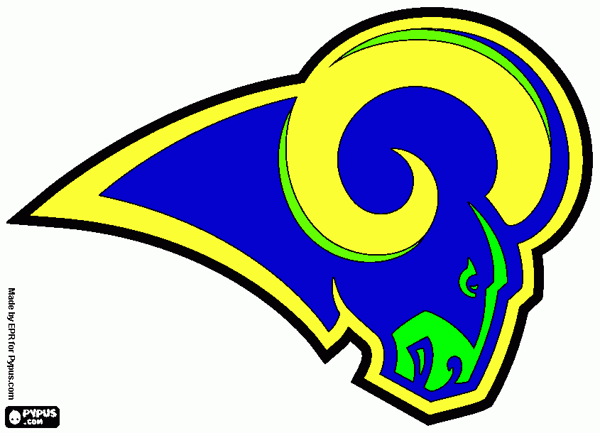 st. louis rams coloring page